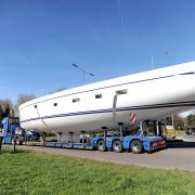 A 59 tonne boat will be escorted across Suffolk tomorrow