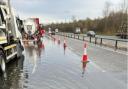 More than 50million litres of water have been pumped off of the A14 near Newmarket