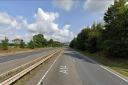 There are severe delays on the A14 near Newmarket