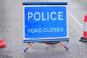 The westbound carriageway on the A14 has been closed after a crash