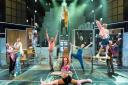 The cast of Kinky Boots at the New Wolsey Theatre until September 24.