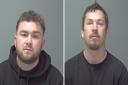James Mitchell and Luke Booth were jailed for four years and six months at Ipswich Crown Court after a string of thefts across Suffolk