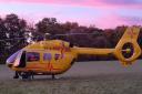 A person was airlifted to hospital after a collision at Newmarket