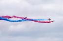 The Red Arrows will be visible over Suffolk
