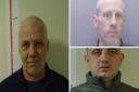 The three men wanted by Suffolk police