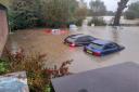 Cars were submerged in Framlingham