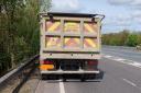 A lorry driver blocked part of the A14 while taking a break on the carriageway