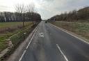 Part of the A14 is closed after a crash involving a lorry and a car near Bury St Edmunds