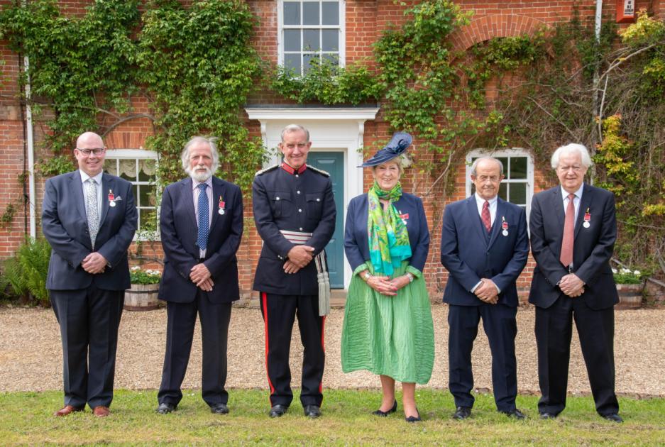Suffolk honours winners receive medals at special event