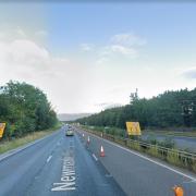 The A14 in west Suffolk was closed overnight