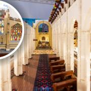 A Suffolk cathedral has reached the halfway point in its ambitious LEGO scale model build as part of its ambitious fundraising project.