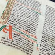 The ancient manuscripts can be seen at an exhibition at St Edmundsbury Cathedral