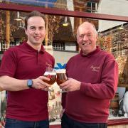 René van den Oort (right) with his son Max, of the family-business Beautiful Beers in Bury St Edmunds. Max will run the new Belgian-style beer bar