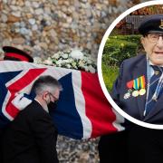 The funeral has taken place for D-Day veteran James 'Jim' Palfrey from Bury St Edmunds