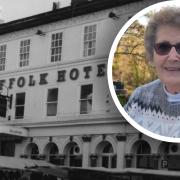Beryl Sims has traced her family connections with the former Suffolk Hotel in Bury St Edmunds - which has planning permission to once again become a hotel