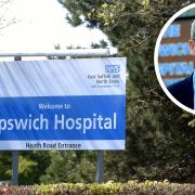 A deal has been struck between NHS chiefs and private hospitals to provide extra beds during the Omicron surge. Inset: Neill Moloney, acting chief executive of East Suffolk and North Essex NHS Foundation Trust