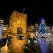 This stunning photo shows how Bury St Edmunds has lit up for Christmas