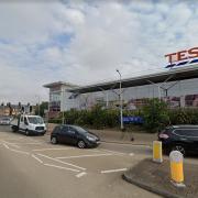 A car ignored a red light outside Tesco in Haverhill