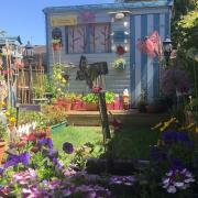 Hannah Earrey says her mental health has been much improved thans to her garden in Ipswch Picture: HANNAH EARREY