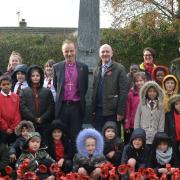 The dedication at the new war memorial Picture: WEST SUFFOLK COUNCILS