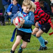 Action from the Woodbridge Rugby Club U7-12 Festival. Pictures: SIMON BALLARD