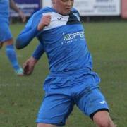 Jarid Robson bagged a brace for Haverhill Borough in their 4-1 win at Walsham-le-Willows. Picture: GARY BROWN