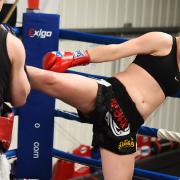 Hannah Turner is one of the best young fighters in the country. Pictured training at Unit 1 in Bury St Edmunds with coach Richie Gent. Picture: GREGG BROWN