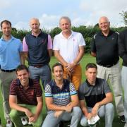 Aldeburgh are in the last four of the Stenson Shield. Back (from left): Arthur Patten, James Keely, Will Wright, Nigel Robson, Roger Taylor and Gregor Tait. Front: Robert Palmer (reserve), Ian Kitson and Josh Robertson. Photograph: CONTRIBUTED
