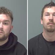James Mitchell and Luke Booth were jailed for four years and six months at Ipswich Crown Court after a string of thefts across Suffolk