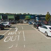 Police are appealing after a crash in a Bury St Edmunds car park