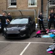 Police recovered over one thousand pounds worth of clothes after thefts from shops in Bury St Edmunds
