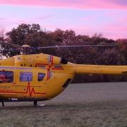A person was airlifted to hospital after a collision at Newmarket