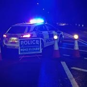 One person has been detained on suspicion of drink driving after a crash in west Suffolk last night