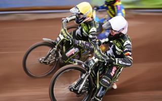 Danny King in action at Owlerton.