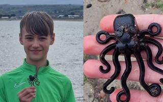 Liutauras, 13, recently found the ‘holy grail’ of Lego pieces, an octopus (Vytautas/PA)